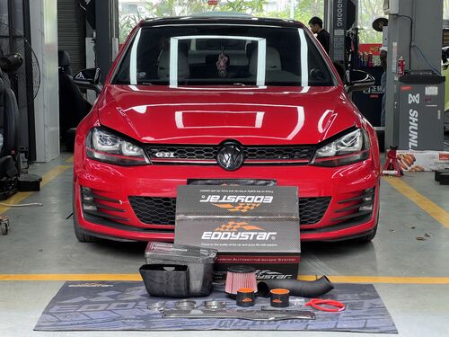 último caso de la compañía sobre 2017 Volkswagen Golf 7 GTI Upgraded with EDDY Carbon Fiber Intake Box