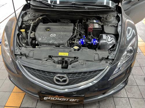 último caso de la compañía sobre Mazda 6 actualizado con caja de admisión de fibra de carbono EDDY Vortex｜Mejora de potencia · Vortex Essence
