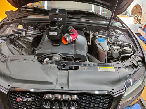 último caso de la compañía sobre 2011 Audi A5 2.0T Upgrade EDDYSTAR Carbon Fiber Atomic Intake Kit ✨ Power Awakened
