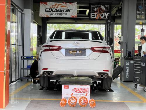 último caso de la compañía sobre 2020 Toyota Camry 2.0L upgraded with EDDY sport lowering springs, balancing handling and comfort