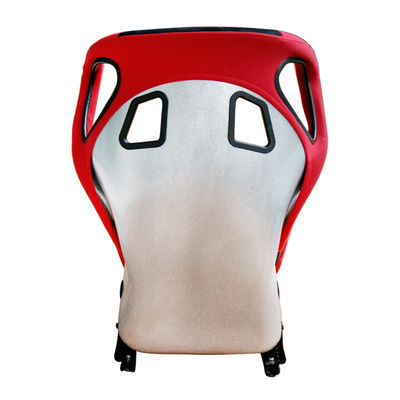 Fibra de vidrio cubo asiento de carreras seguridad de retención integración asientos de carreras rojo y negro
