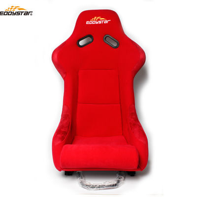 Asientos de carreras de estilo rojo asientos de carreras de fibra de vidrio para automóviles profesionales