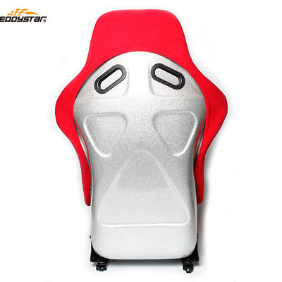 Asientos de carreras de estilo rojo asientos de carreras de fibra de vidrio para automóviles profesionales