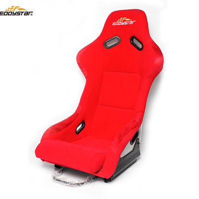 Asientos de carreras de estilo rojo asientos de carreras de fibra de vidrio para automóviles profesionales