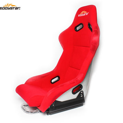 Asientos de carreras de estilo rojo asientos de carreras de fibra de vidrio para automóviles profesionales