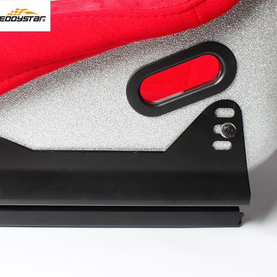 Asientos de carreras de estilo rojo asientos de carreras de fibra de vidrio para automóviles profesionales