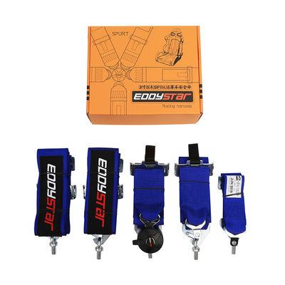 El cinturón de seguridad de carreras de estilo deportivo de nylon Bule de tres pulgadas de ancho para la seguridad automotriz Certificado FIA