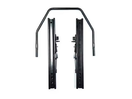 Asiento deportivo de carreras de aluminio universal con soporte negro
