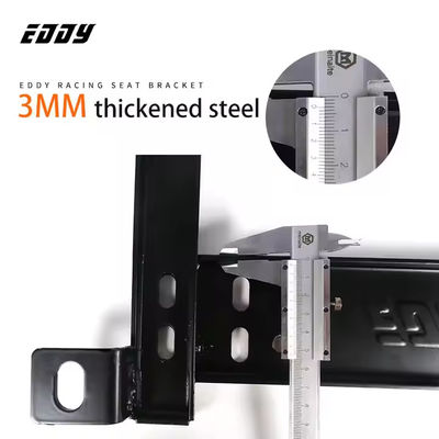 EDDYSTAR Ajuste Brackets de asiento de cubo negro fácil de instalar para Honda Civic