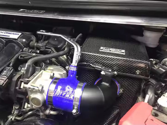 Resistencia al calor Entrada de aire de fibra de carbono Instalación fácil para Honda Fit GK5