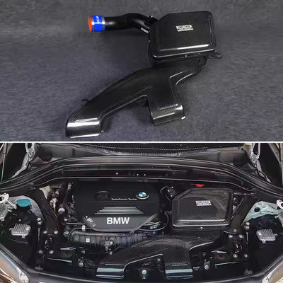 Motor compacto Fibra de carbono Entrada de aire frío BMW Brilliance X1 Aislar el calor del motor