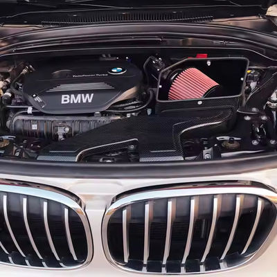 Motor compacto Fibra de carbono Entrada de aire frío BMW Brilliance X1 Aislar el calor del motor