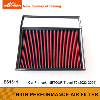 Filtro de aire de panel lavable de alto flujo con malla de alambre de acero JETOUR Travel T2