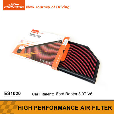 Filtro de aire de fibra de carbono de alto rendimiento Ford biodegradable importado 3.0T