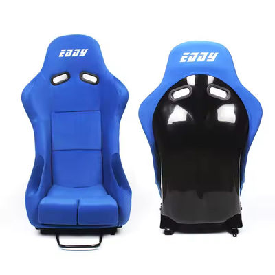 EDDYSTAR Luxury Blue Soft Bucket asiento de carreras personalizado silla de coche de carreras