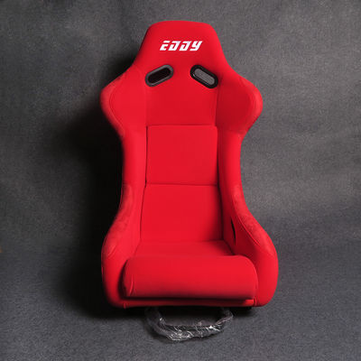 Materiales de terciopelo asientos de carreras rojos asientos de carreras suaves personalizables