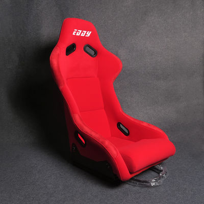 Materiales de terciopelo asientos de carreras rojos asientos de carreras suaves personalizables