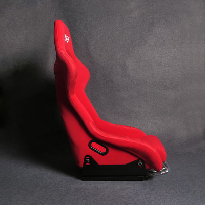 Materiales de terciopelo asientos de carreras rojos asientos de carreras suaves personalizables