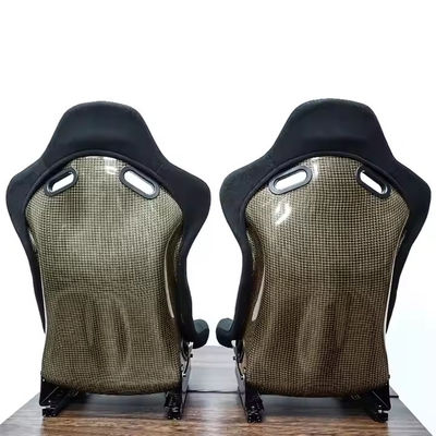 Tamaño grande Bucket Asiento de carreras Cushion Logotipo personalizable Asientos de carreras negros