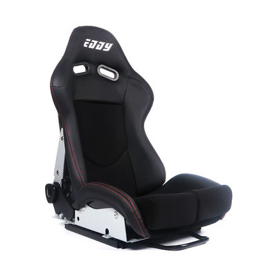 Circuito de arrastre Drift ajustable asiento de carreras de cuero con botón reclinado