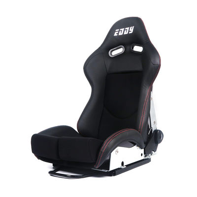 Circuito de arrastre Drift ajustable asiento de carreras de cuero con botón reclinado