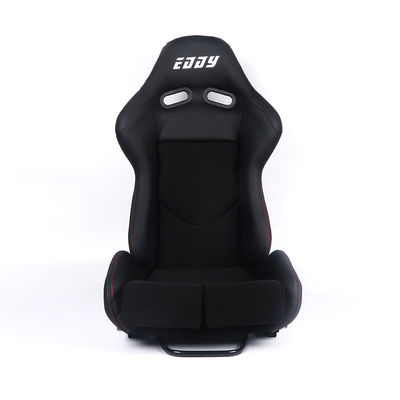 Circuito de arrastre Drift ajustable asiento de carreras de cuero con botón reclinado