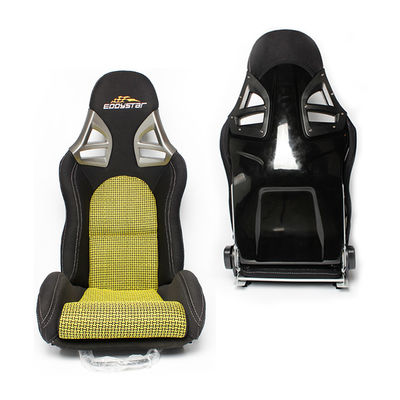 EDDYSTAR Silla ajustable de fibra de vidrio de carreras fácil de instalar silla de carreras