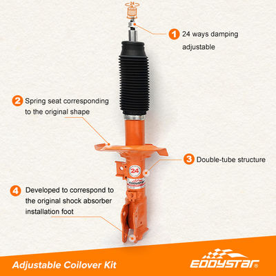 Kit ajustable Mitsubishi Lancer de choque y apoyo resistente a la fatiga