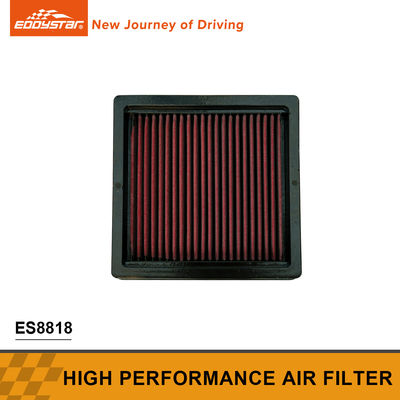 Filtro de aire de alto rendimiento negro y rojo para Mitsubishi ES8818