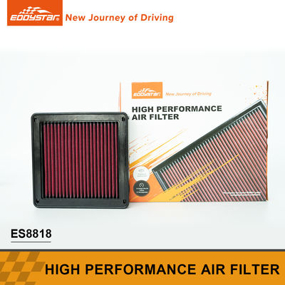 Filtro de aire de alto rendimiento negro y rojo para Mitsubishi ES8818