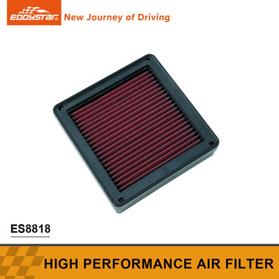 Filtro de aire de alto rendimiento negro y rojo para Mitsubishi ES8818