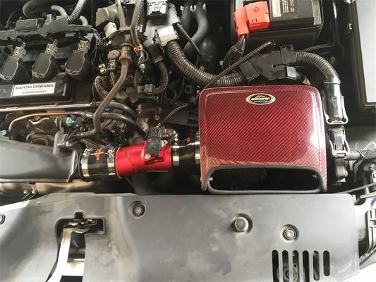 Desbloqueo de energía de fibra de carbono de alto flujo de la caja de aire para Honda Civic