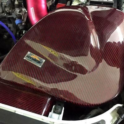 Caja de aire de fibra de carbono ligera y fuerte para Ford Mondeo