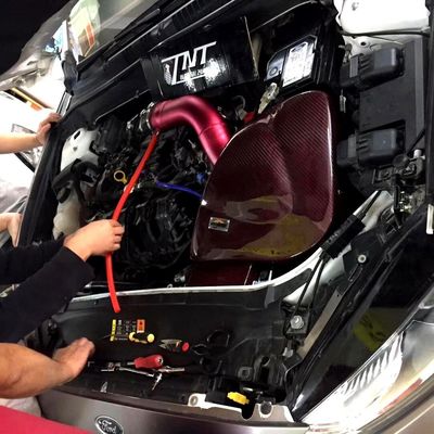 Caja de aire de fibra de carbono ligera y fuerte para Ford Mondeo