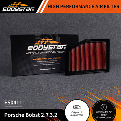 Filtro de aire de alto flujo EDDYSTAR para Porsche Bobst 2.7 3.2 con hasta 60.000 millas de vida útil del filtro y número ES0411 OE