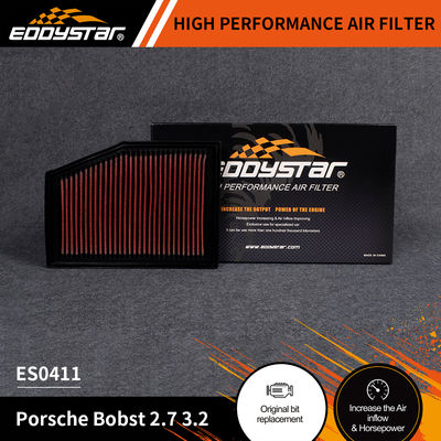 Filtro de aire de alto flujo EDDYSTAR para Porsche Bobst 2.7 3.2 con hasta 60.000 millas de vida útil del filtro y número ES0411 OE