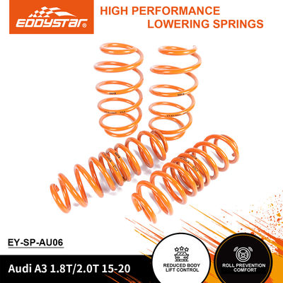 EDDYSTAR High-Stiffness Sport Lowering Springs with Progressive Spring Rate and Precision Fitment for Audi A3 A4